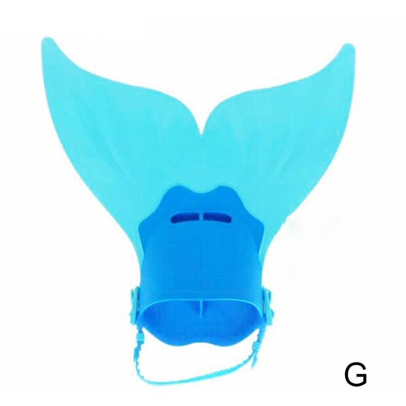 Cute Kid Kinderen Zwemmen Fin Duiken Voet Flippers Water Sport Sport Staart Training Voeten Water Schoenen Vinnen Zwemmen Q4Y9: G