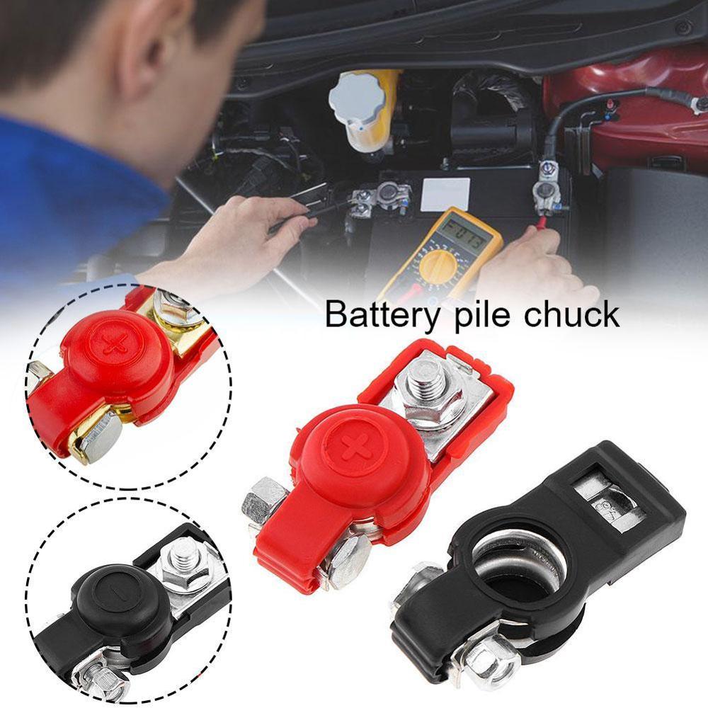 Auto Car Battery Terminal Connector Battery 1 Pair For Car Release Battery Clamps Copper Cap Terminals Quick Truck Clips Ca B1N3
