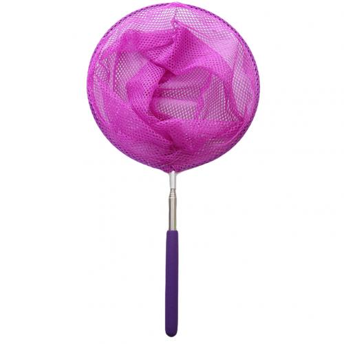 Telescopic Catching Bugs Butterfly Mesh Net with Anti Slip Grip Fishing Toy for catching Insect Colorful Fishing Toys: Purple 