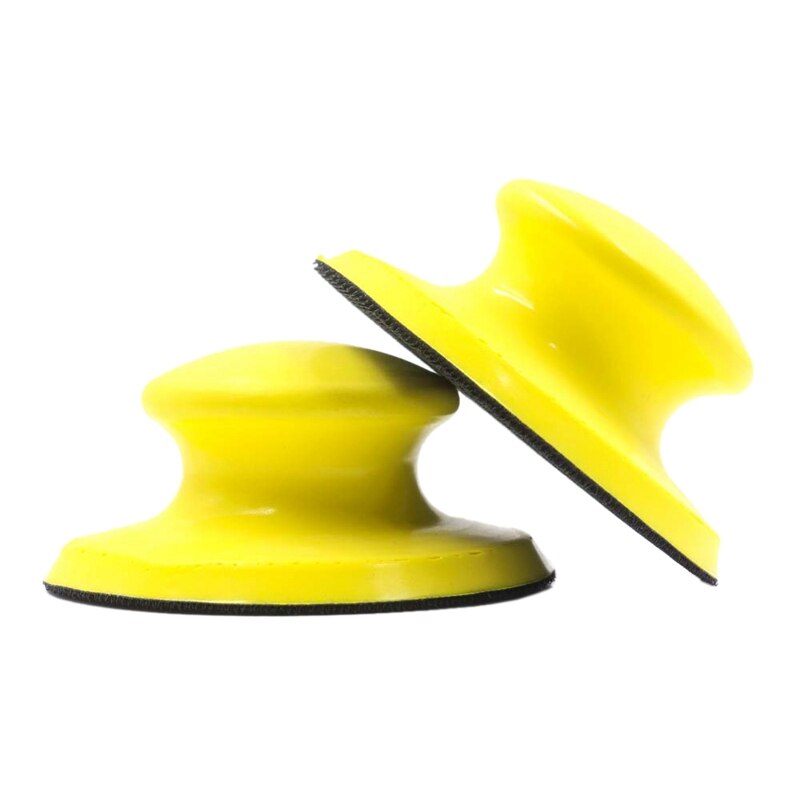 2 Pcs 5 Inch Hook and Loop Hand Sanding Block Round Sanding Pad Hook Backing Plate for Sanders or Polishers: Default Title