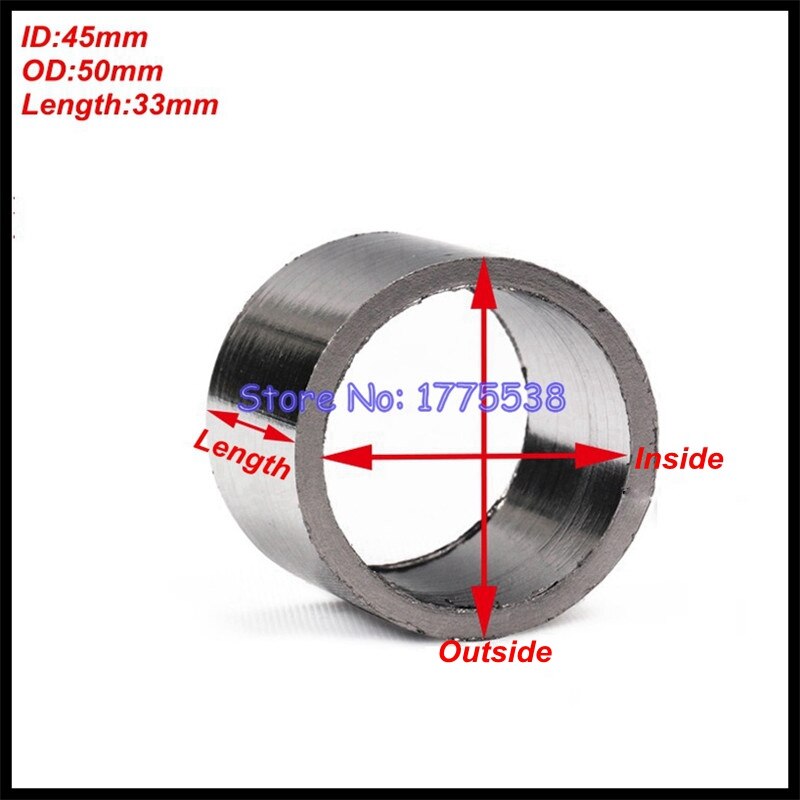 Universal--Ich würde:22 29 30 32 35 38 43 45 50 51 55mm motorrad Auspuff Verknüpfung Rohr Graphit Dichtung Asbest dichtung SealingRing: P