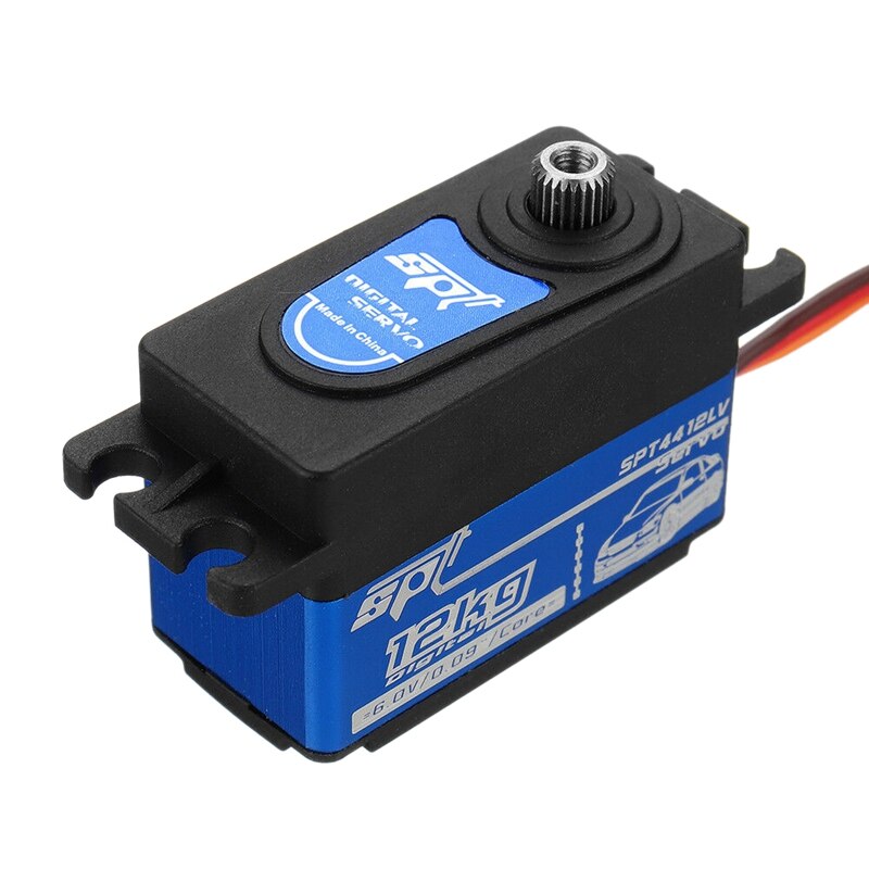 Servo Digital Spt Spt4412Lv, 12Kg, engranaje de Metal, alto par, cuerpo corto para: Default Title