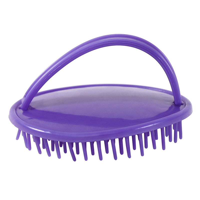 Peine de mano para el cuero cabelludo, champú, cepillo de masaje, peine de lavado, cabezal de ducha, Mini cabezal de masaje meridiano, diente ancho, 1 ud.: Verde