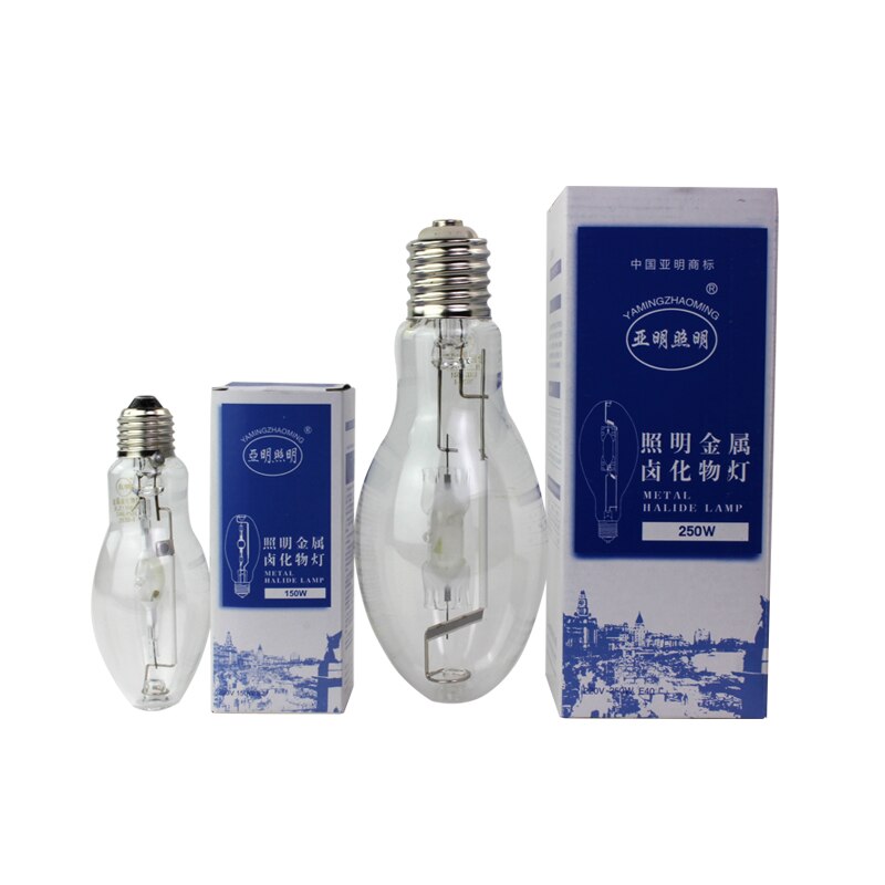 ZHMZH 70W 100W 150W 250W 400W 1000W Cast Light Bulbs Agricultural Planting Lighting Metal Halide Lamp Spherical Bulb E27 E40