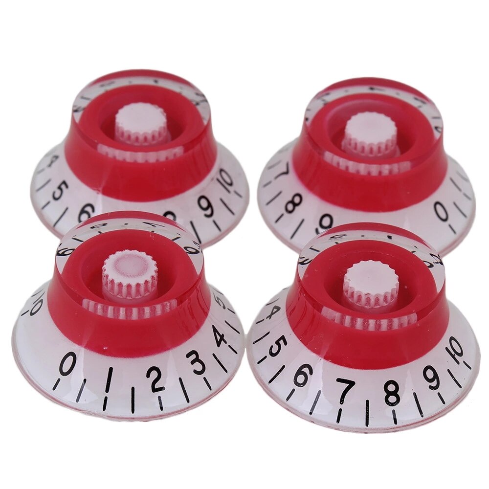 4pcs Red and Black Top Hat Speed Control Knobs Whi... – Grandado