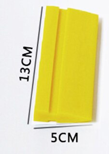 TPU PPF Application Squeegee Rubber Black Smoothie Turbo Squeegee For Clear Bra Protection Film Installment MO-709: 12CM Yellow