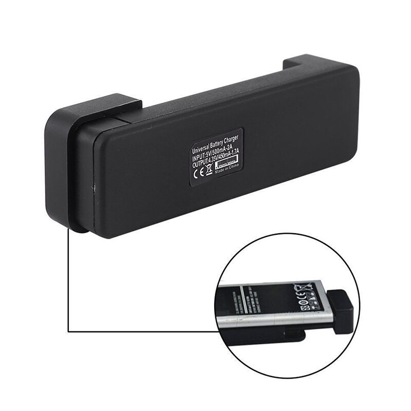 Chargeur de batterie externe universel réglable indicateur LED pour Batteries de Smartphone 4-9cm