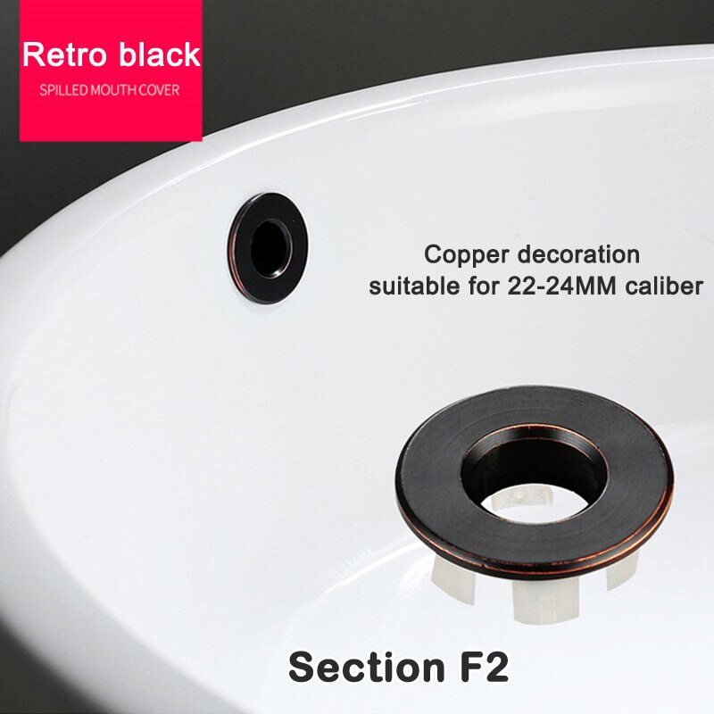 Bathroom Basin Sink Hole Round Overflow Cover Ceramic Pots Basin Sink Overflow Covers Kitchen Hotels Bathroom Accessories Tools: G