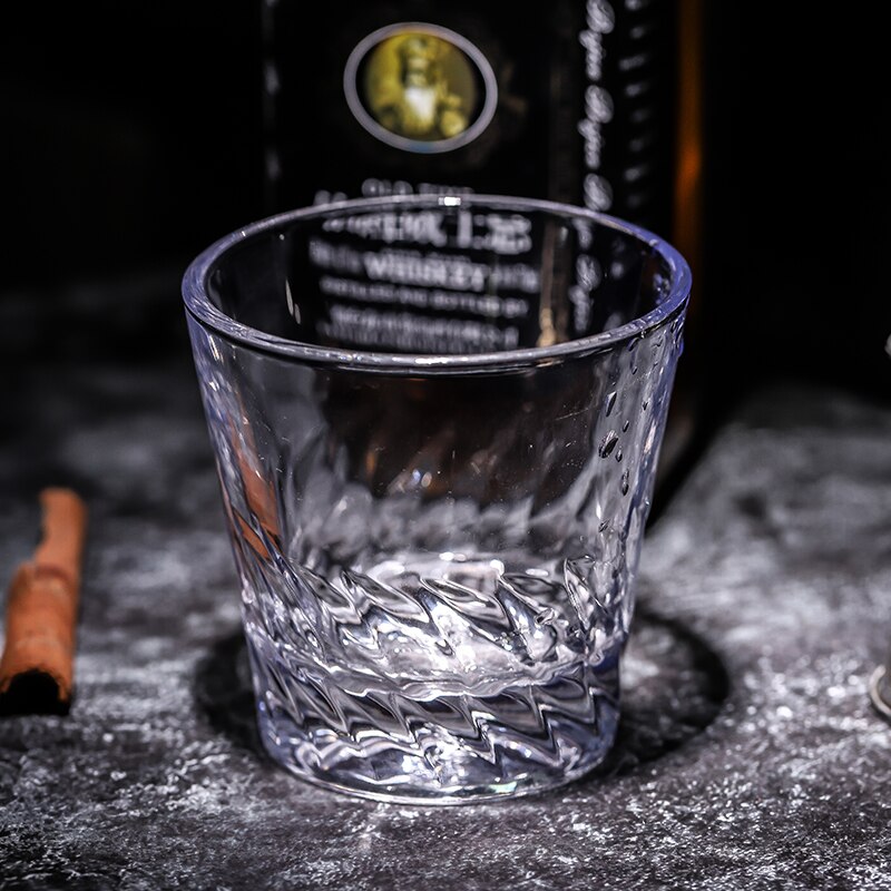 230ml Angel Wing Wine Glass Lead-free glass with Thread for Whiskey,brandy,beer wine glass