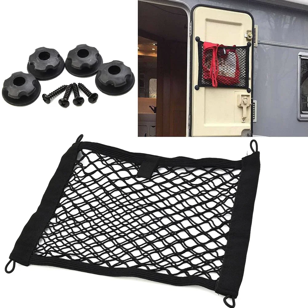 1 red de almacenamiento elástica Extra grande para furgoneta de carga, autocaravana, hogar móvil, caravana, barco, accesorios interiores, 25x35cm
