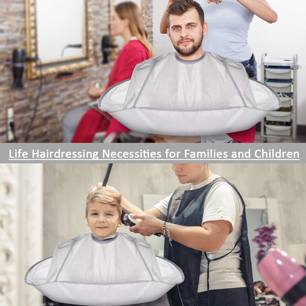 50-70 cm vattentät hårklippning kappa cape salong frisör frisörskydd hårsamlare tyg inpackning vikbart rakförkläde hår