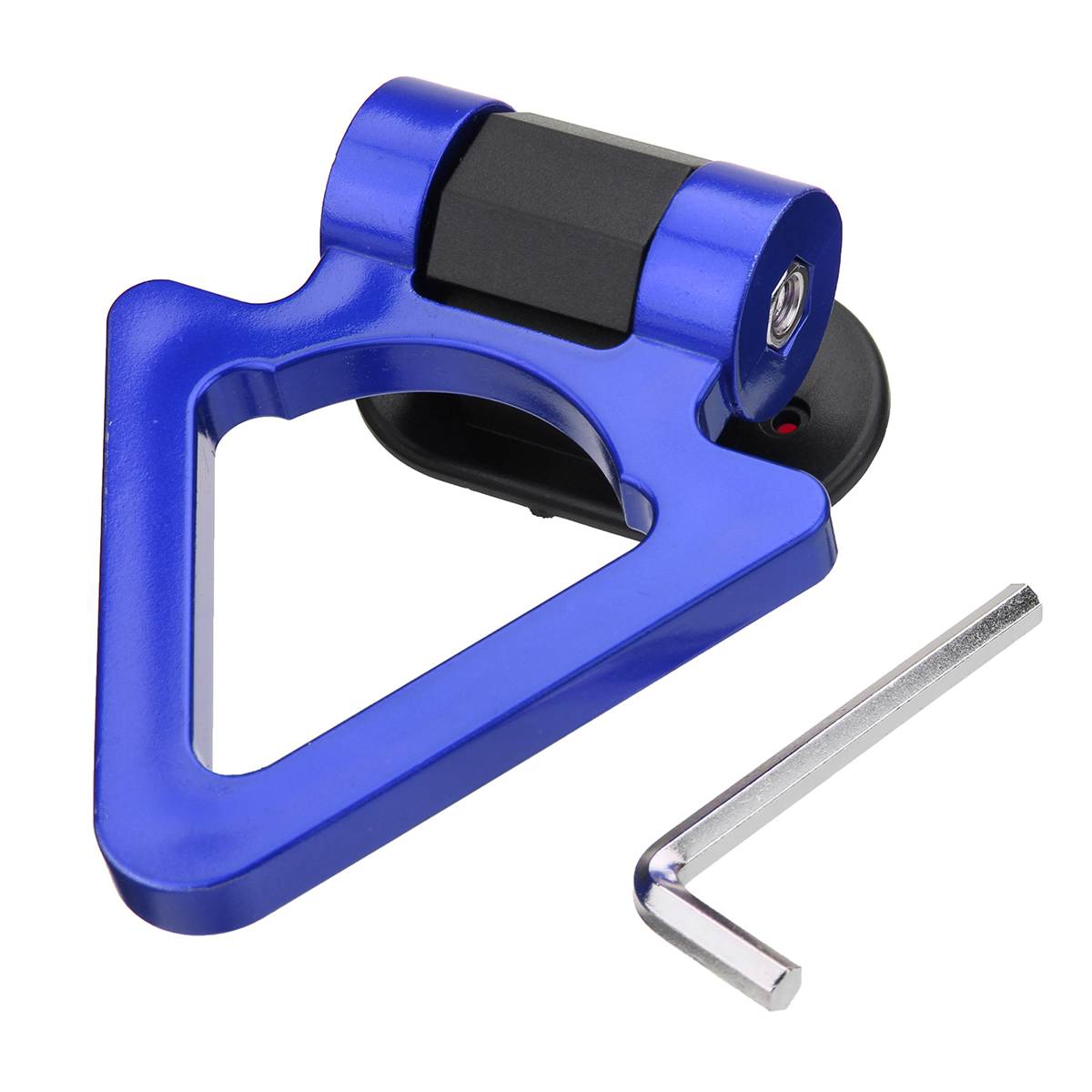 Universele Auto Truck Trailer Haken Sticker Decoratie Auto Achter Track Racing Ring Trekhaak Met Moersleutel Rood/Zwart/Blauw: Blue