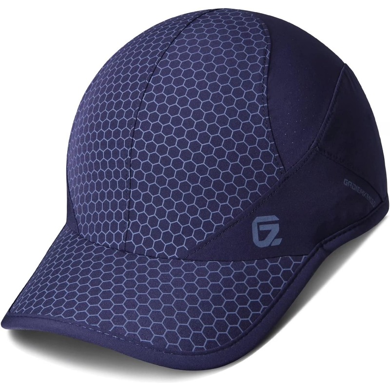 GADIEMKENSD Stretch Running Hat with Soft Brim, Quick Dry, Unstructured, Unisex-Adult: black