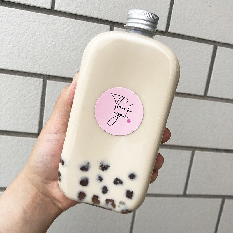 120pcs Pink label paper Thank You Sticker Seal Labels Christmas Decoration Sticker for Package Stationery Sticker