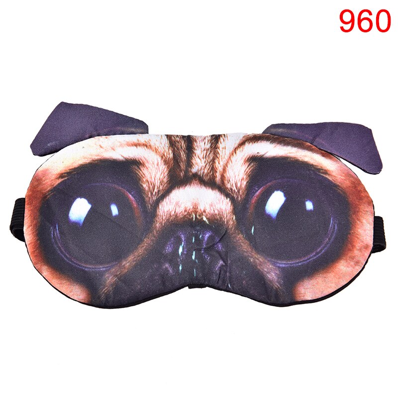 Mascarilla para dormir con perro y gato, máscara para ojos con cobertura Natural para dormir, parche para ojos suave para vendar los ojos, funda para sombra para ojos para dormir, 1 pz: 960