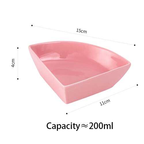 Nordic ceramic three-part four-part platter modern living room fruit platter snacks dried fruit cold cut platter: B