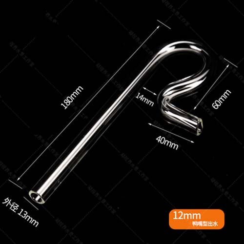 Mini nano Glas rohr lilie Jet zufluss abfluss violett Dreh Mini nano zufluss abfluss ADA Aquarium Filter zubehör: Jet Abfluss 13mm