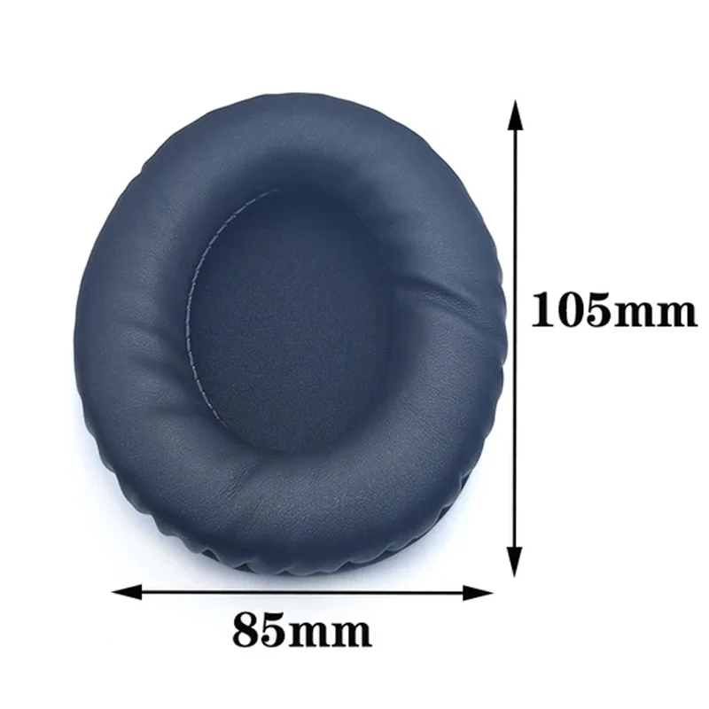 Almofadas ovais para fones de ouvido, capa de espuma de couro esponja 60*70 60*80 65*85 70*90 75*95 80*100 85*105 90*105 90*110: Cinza escuro