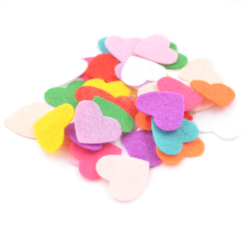 200 stks/partij Liefde Hart Geweven Stof Patches Voelde Scrapbooking Accessoires Applicaties voor Ambachten Kleding Naaibenodigdheden K90