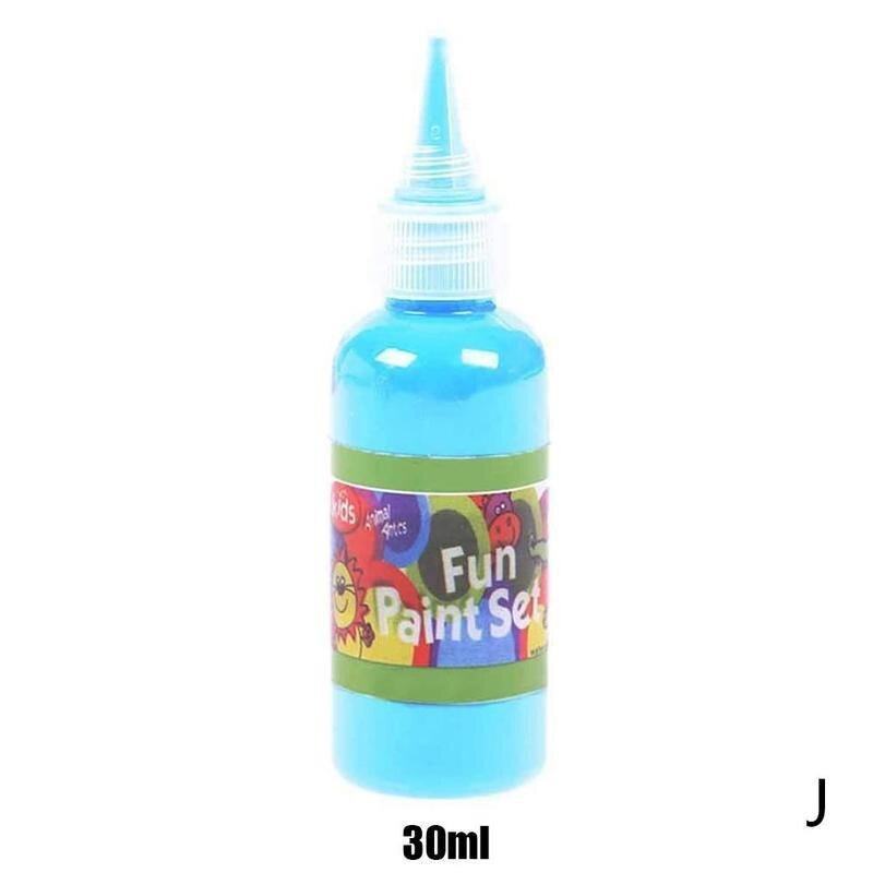 30ml Lavabile Pittura con le Dita Pigmento Liquido Disegno Giocattolo FAI DA TE Pittura con le Dita Mestiere Handmade del Pigmento Colorante Additivi Per Il FAI DA TE Slimes: J