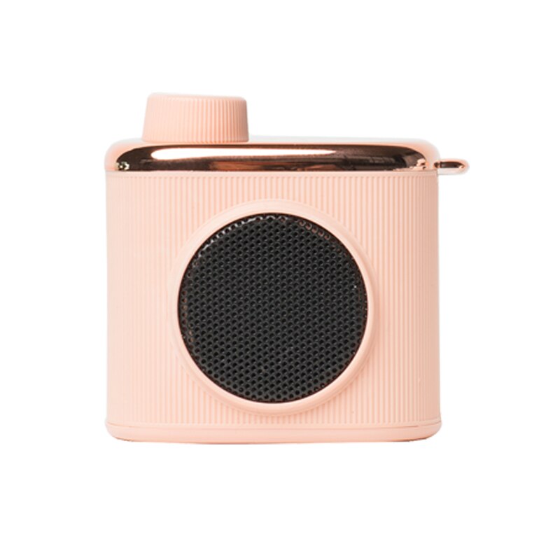 Altavoz pequeño con memoria de traductor, miniparlante inteligente , portátil, multivoz, traducción Bluetooth, estéreo pequeño: Rosa dorado