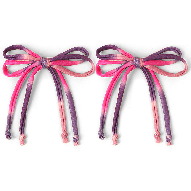 Horquilla con lazo bonito tejido a la para niños y niñas, diadema para bebés, diadema elástica para niños, tocado clásico que combina con todo, accesorios para el cabello: Morado
