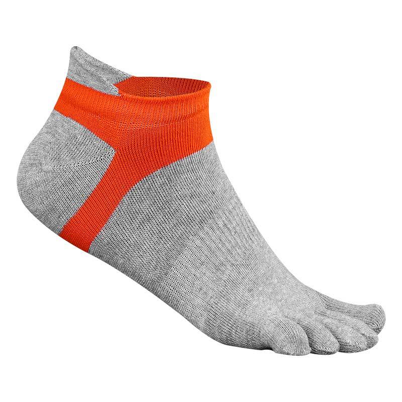 Pure Cotton Five Finger No Show Socks Mens Sports Breathable Comfortable Shaping Anti Friction Ankle Socks With Toes EU 38-44