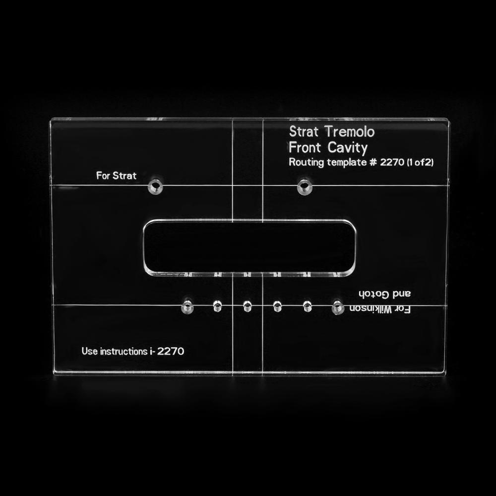 Musiclily Pro CNC Accurate Acrylic Tremolo Bridge Routing Templates Set for Traditional Strat-style Guitar