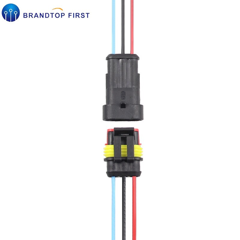 Conector de cable automático macho y hembra, conector eléctrico impermeable con cable, 1, 2, 3, 4, 5 y 6 vías, 1P, 2P, 3P, 4P, 5P: 3P