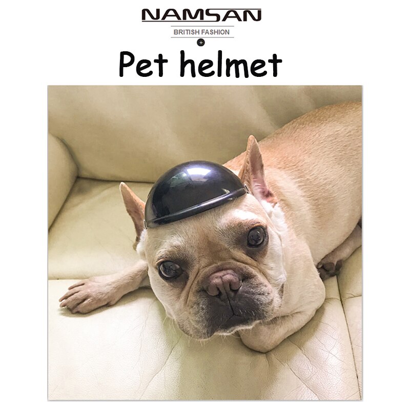 ! S/M Hond Helmen Voor Motorfietsen Koele Zwarte Mode Hond Hoed Helm Plastic Huisdier Beschermen Ridding Cap Pet levert