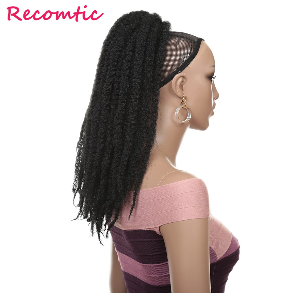 Recomtic 12Inch Crochet Hair Synthetic Braiding Hair Extensions Extensions Straight Goddess Locs For Black Women