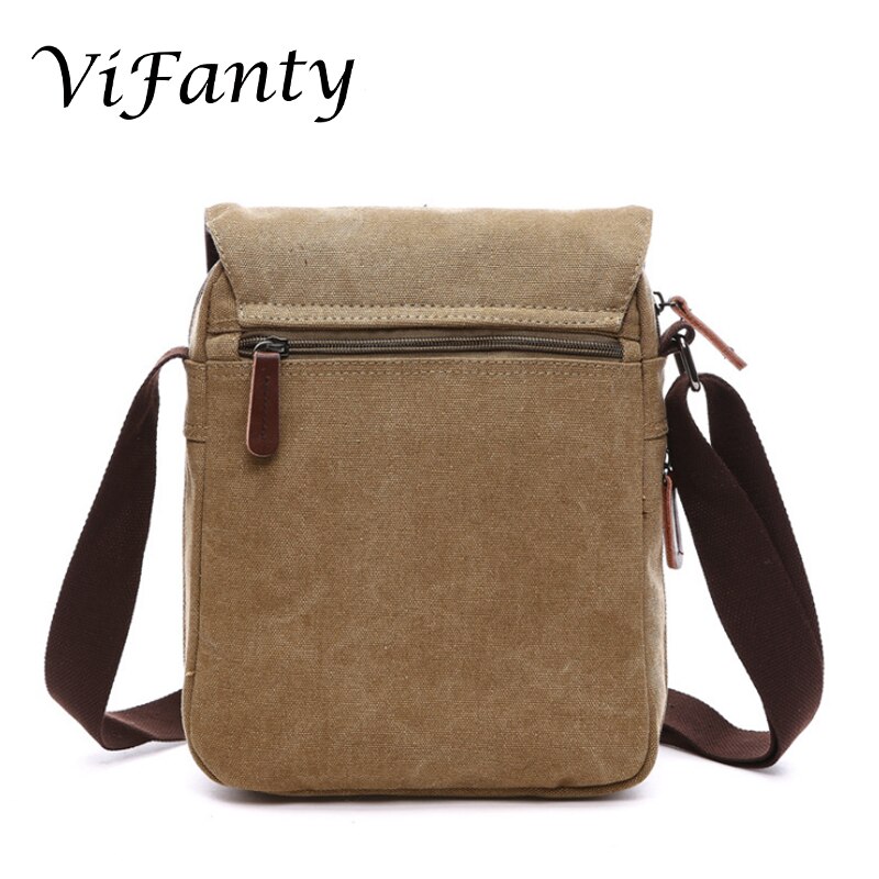 Messenger Bag voor Mannen, Canvas Crossbody Schoudertassen Vintage Satchel voor Reizen Werk Business