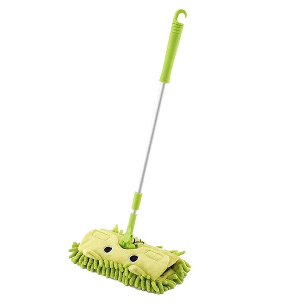 Clean Sweeping Mop Mini Microfiber Chenille Flat Dust Mop for Kids Children Role Play Toy, Detachable, 360 Degree Rotation