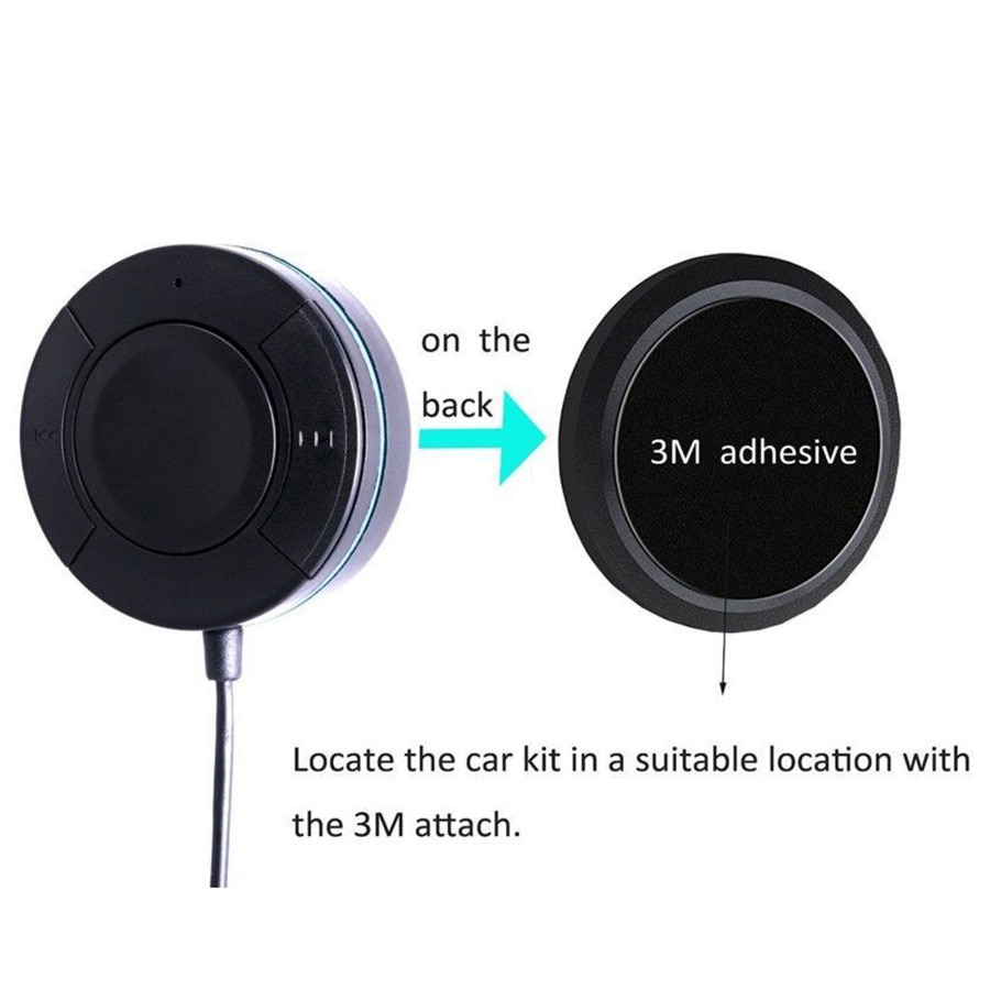 Bluetooth Handsfree Car Kit Wireless A2DP Music Receiver Aux 3.5mm Audio Bluetooth 4.1 Receiver Car MP3 Player for Two Device