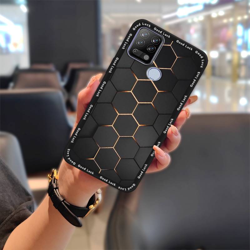 Mobile Case Shockproof Phone Case For Tecno Pova/LD7 Back Cover Silicone Full wrap Phone Protector Cover Anti-dust TPU: Lavender