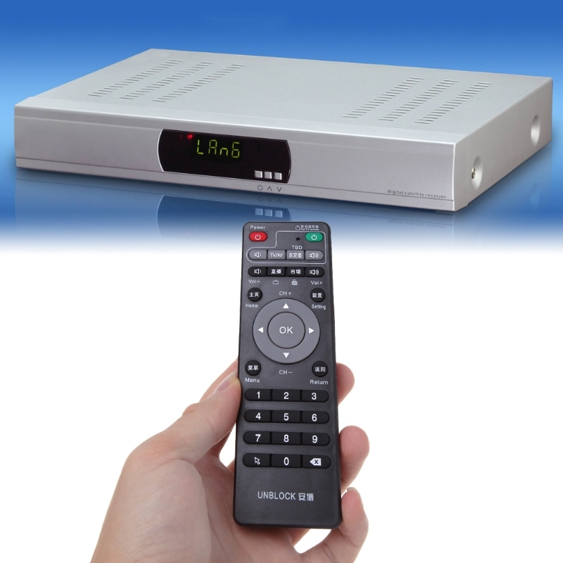 1 st universell digitalbox fjärrkontroll för avblockering av tech ubox smart tv box gen 1/2/3 inlärningskopia infraröd ir