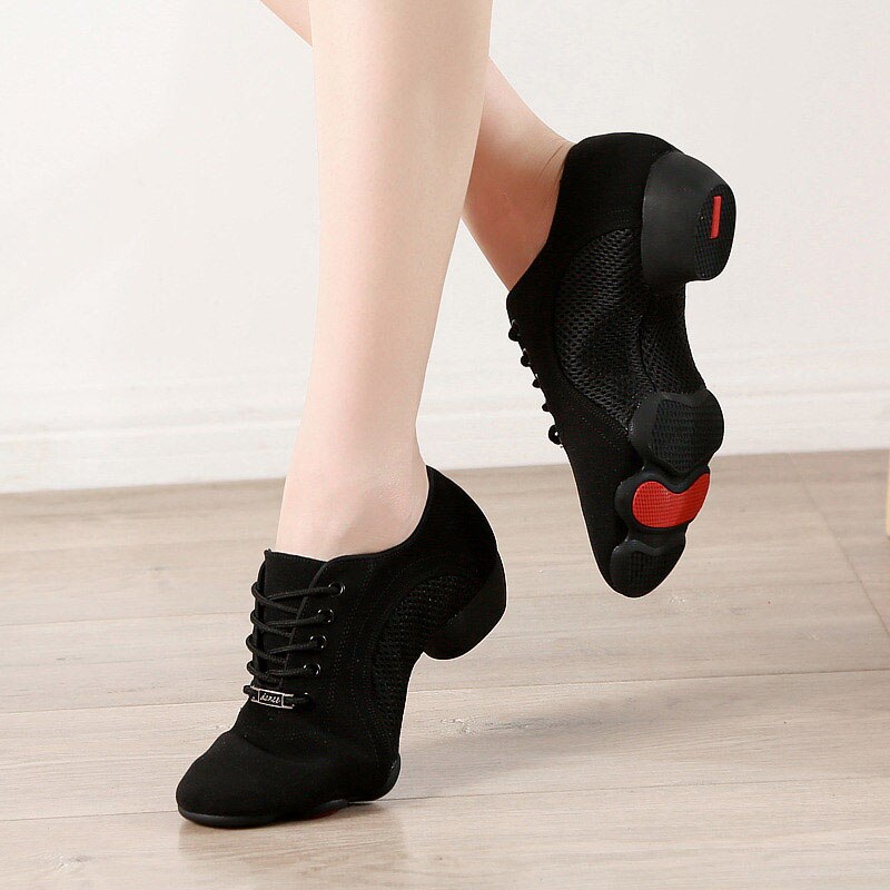 latin dance shoes sneakers women latin dance shoes salsa ballroom dancing shoes for girls modern shoes zapatos baile latino: Outdoor Black / 38