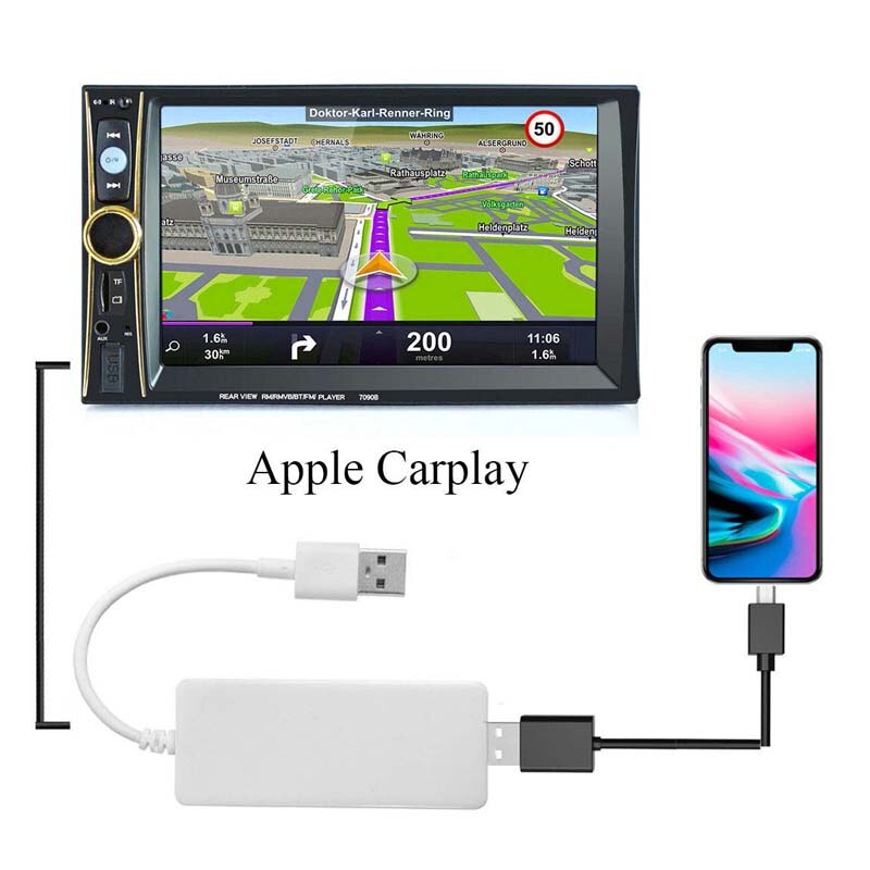 Car Link Dongle USB Portable Link Dongle Navigation Player Auto Link HD 1080P Smart Android Auto for Apple CarPlay