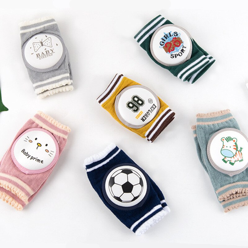 1 Pair Baby Cartoon Knee Pad Kids Girls Boys Safety Crawling Elbow Cushion Infant Toddlers Baby Leg Warmer Kneecap 0-3T