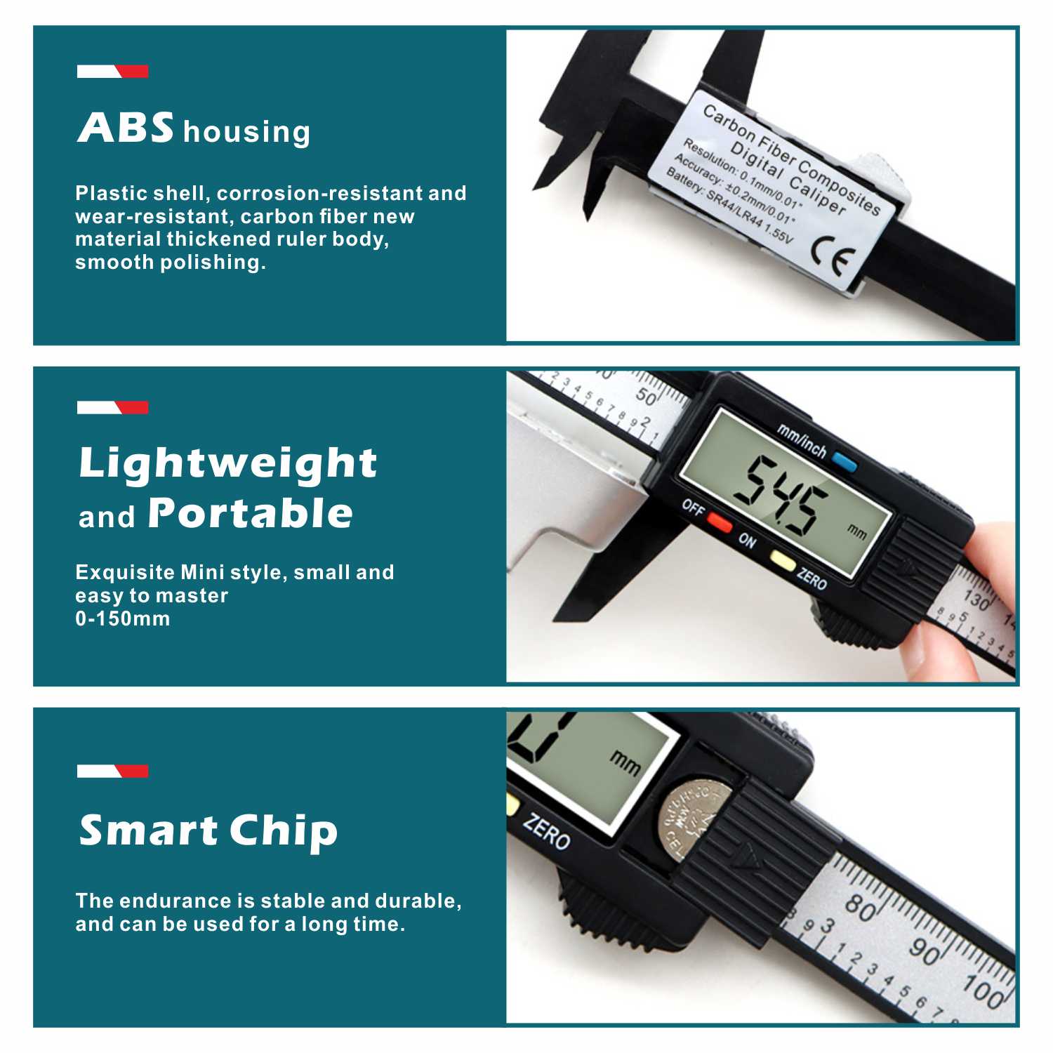 Electronic 6 " 150mm Digital Vernier Caliper Gauge Measuring Tool Measuring Calibre for jewelry Measurement Ruler trammel