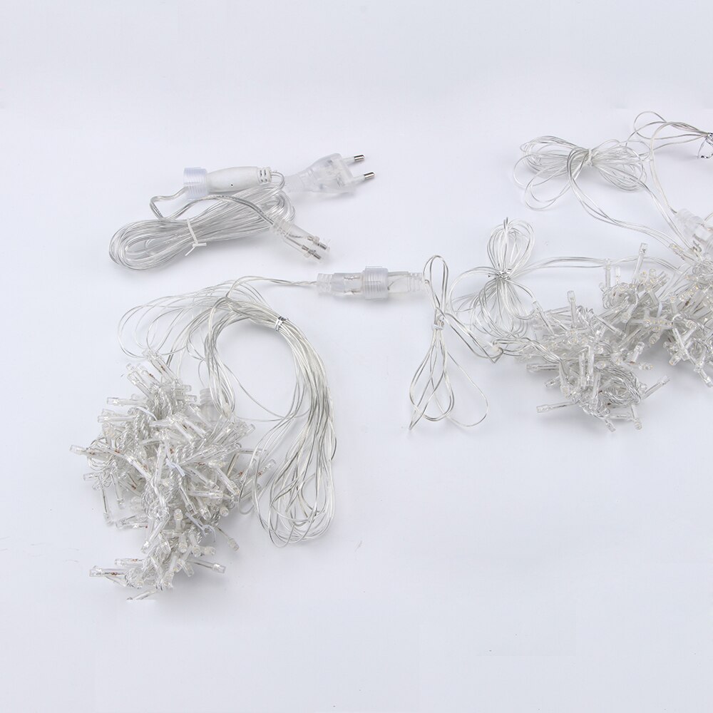 Guirnalda de luces LED conectables para exteriores, guirnalda de luces de hadas para bodas, jardín, árbol, , decoración de calle, color blanco cálido