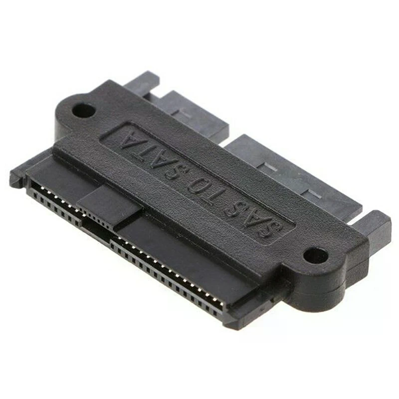 SFF-8482 SAS 22 Pin to 7 Pin + 15 Pin SATA Hard Disk Drive Raid Plug Adapter
