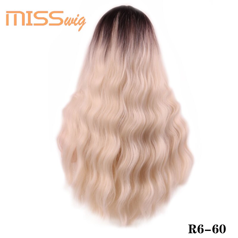 Miss Pruik Lange Golf Pony Zwart Bruin 8 Kleuren Beschikbaar Pruiken Voor Vrouwen Synthetisch Haar Hoge Temperatuur Fiber: T27/30/4