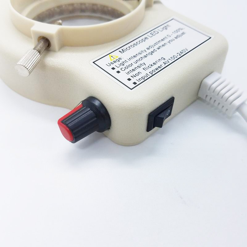 Verstelbare Microscoop Led Ring Light Illuminator Lamp Voor Stereo Microscoop Uitstekende Cirkel Licht