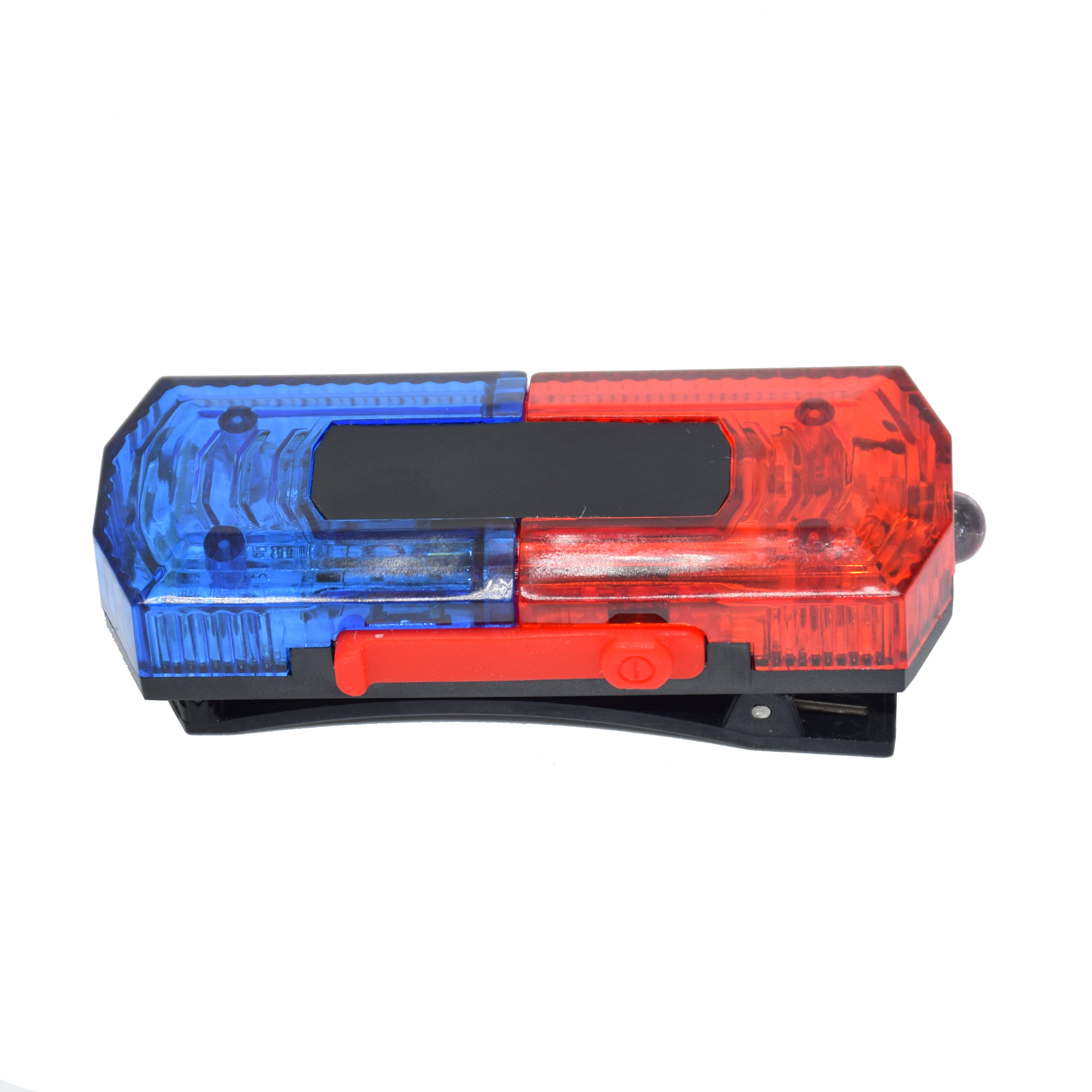 Blue Red color LED Flashing Shoulder lamp light alarm patrol warning Lamp With Chargeable Battery