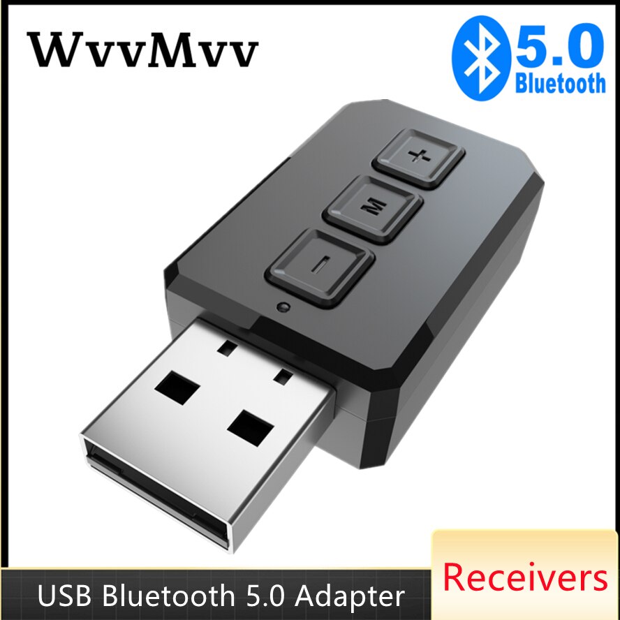 Usb Bluetooth 5.0 Adapter Dongle Handsfree Audio Ontvangers Draadloze Zenders Met Aux Rca 3.5Mm Jack Stereo Voor Pc Tv audio