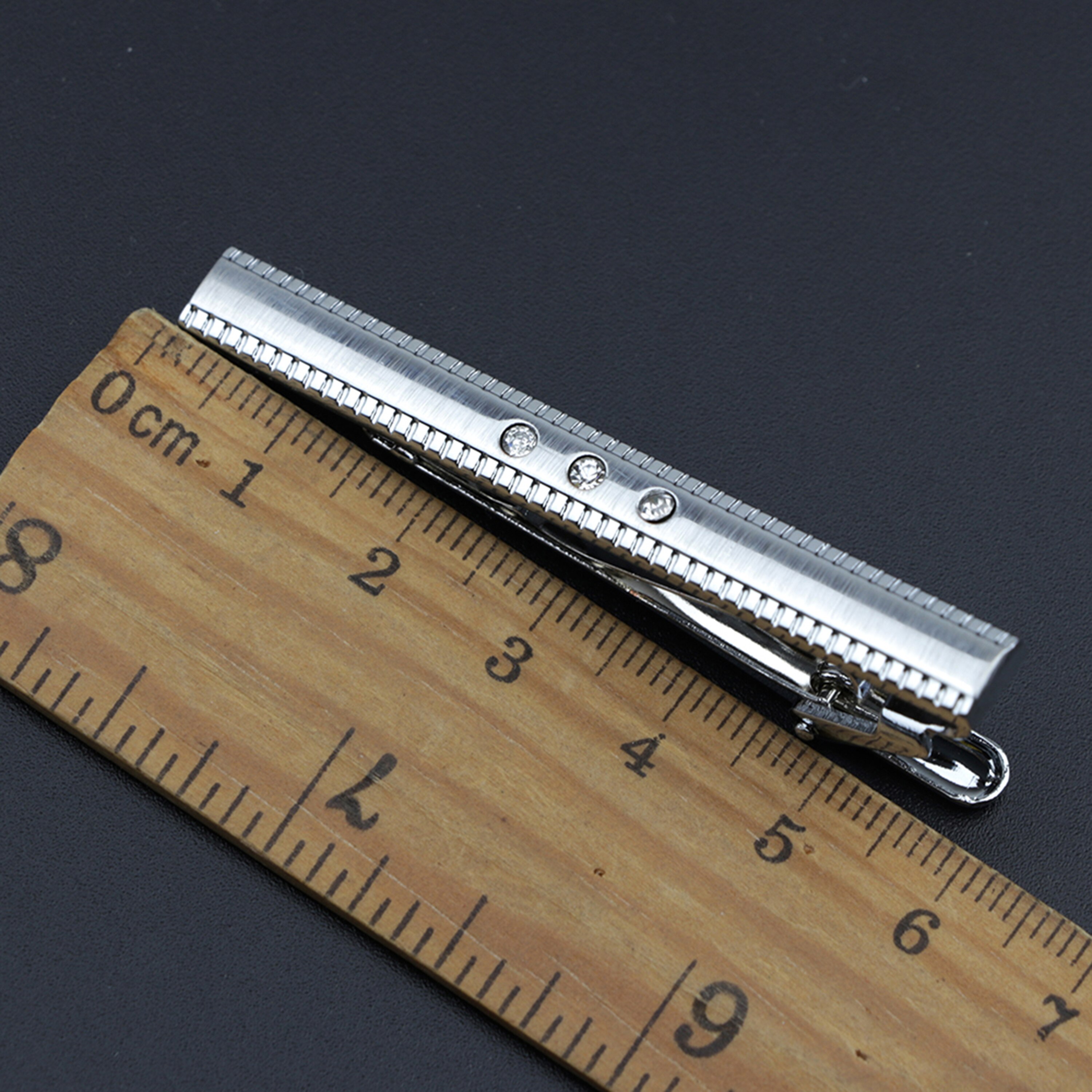 Stropdas Clip Voor Mannen Nicktie Accessoires Mode Stijl Metalen Tone Carving Eenvoudige Bar Business Sluiting Praktische Pin