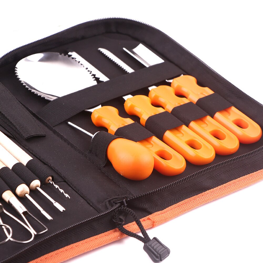 5/14Pcs Pompoen Carving Mes Halloween Pompoen Carving Gereedschap Kit Pompoen Snijden Supply Pompoen Carving Gereedschap