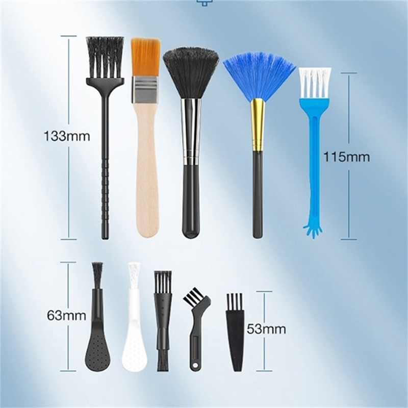 Kit de cepillo de limpieza para teclado de ordenador portátil, herramientas pequeñas, cepillos para polvo de teléfono de coche, limpiador de polvo, afeitadora, Accesorios para el hogar, 10 Uds.