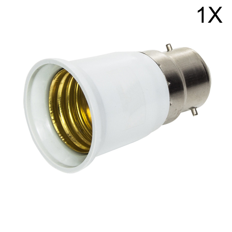 1x Big Promortion B22 naar E27 Base LED Licht Lamp Brandwerende Holder Adapter Converter Socket Veranderen